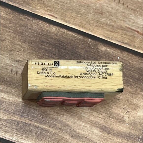 2012 STUDIO G 1083735 BOO TO YOU WOOD MOUNT RUBBER STAMP HALLOWEEN BY KATIE & CO - Picture 3 of 5